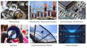 Mecanique, Electricite, Electronique, Optique, Communication Radio, Informatique